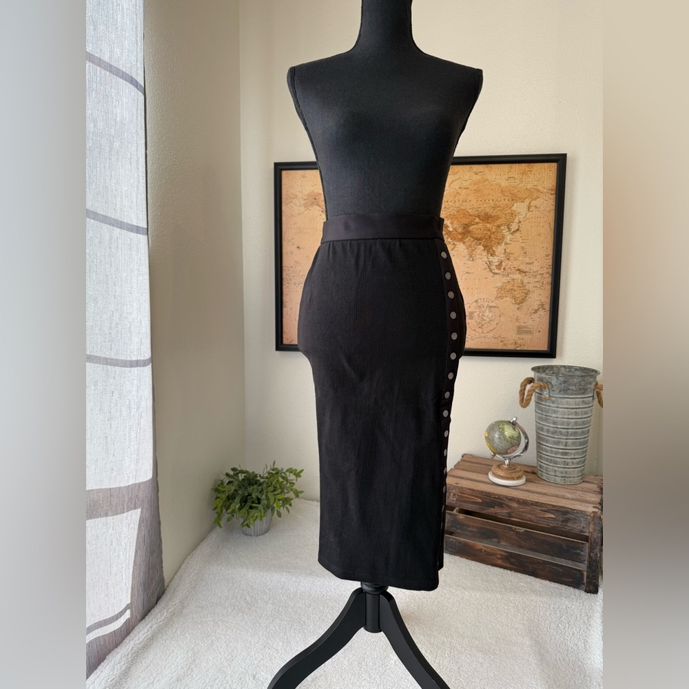 Choosy ribbed pencil skirt